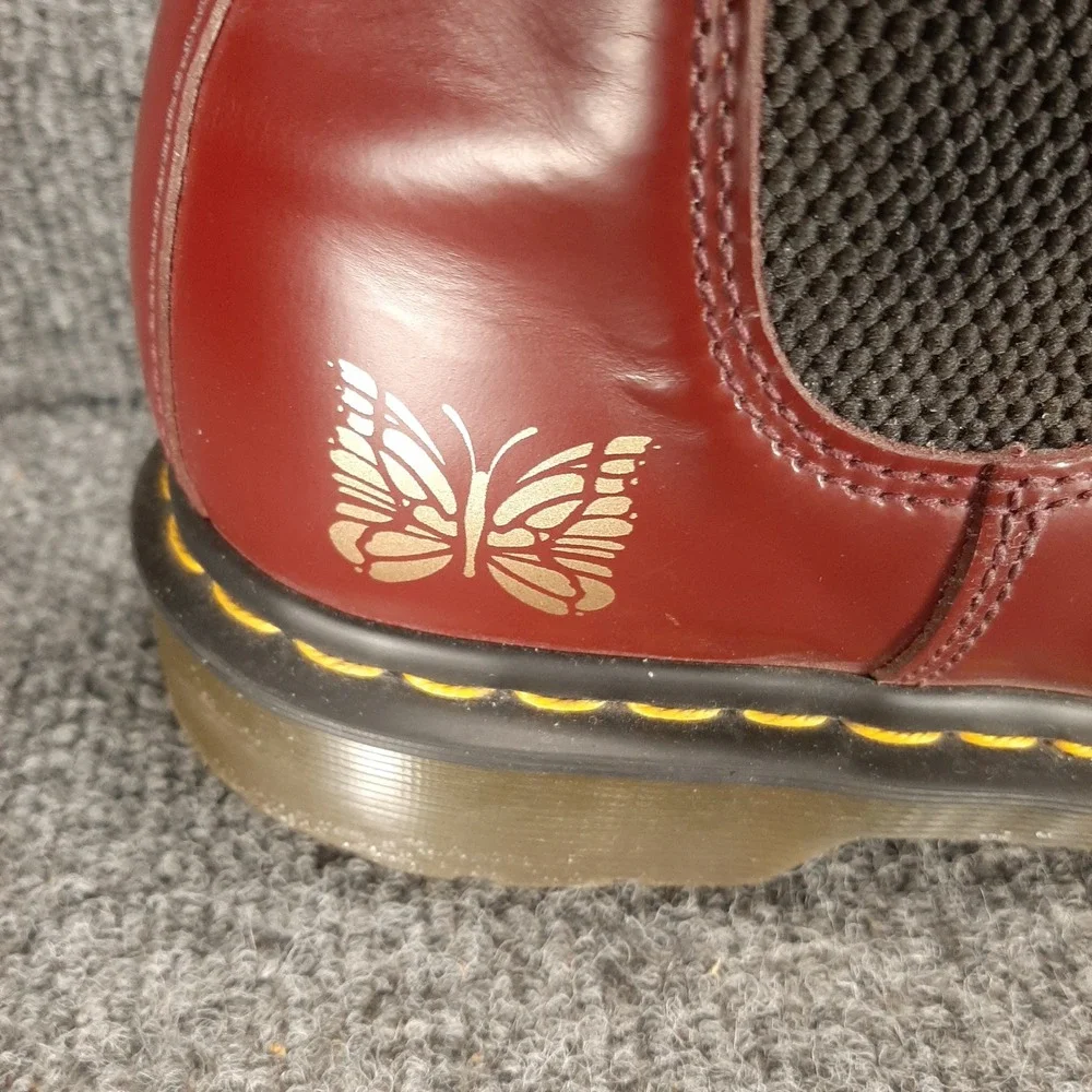Dr. Martens Chelsea Boot Needles 2976 26908600 Size 10 Cherry Red Mens Leather